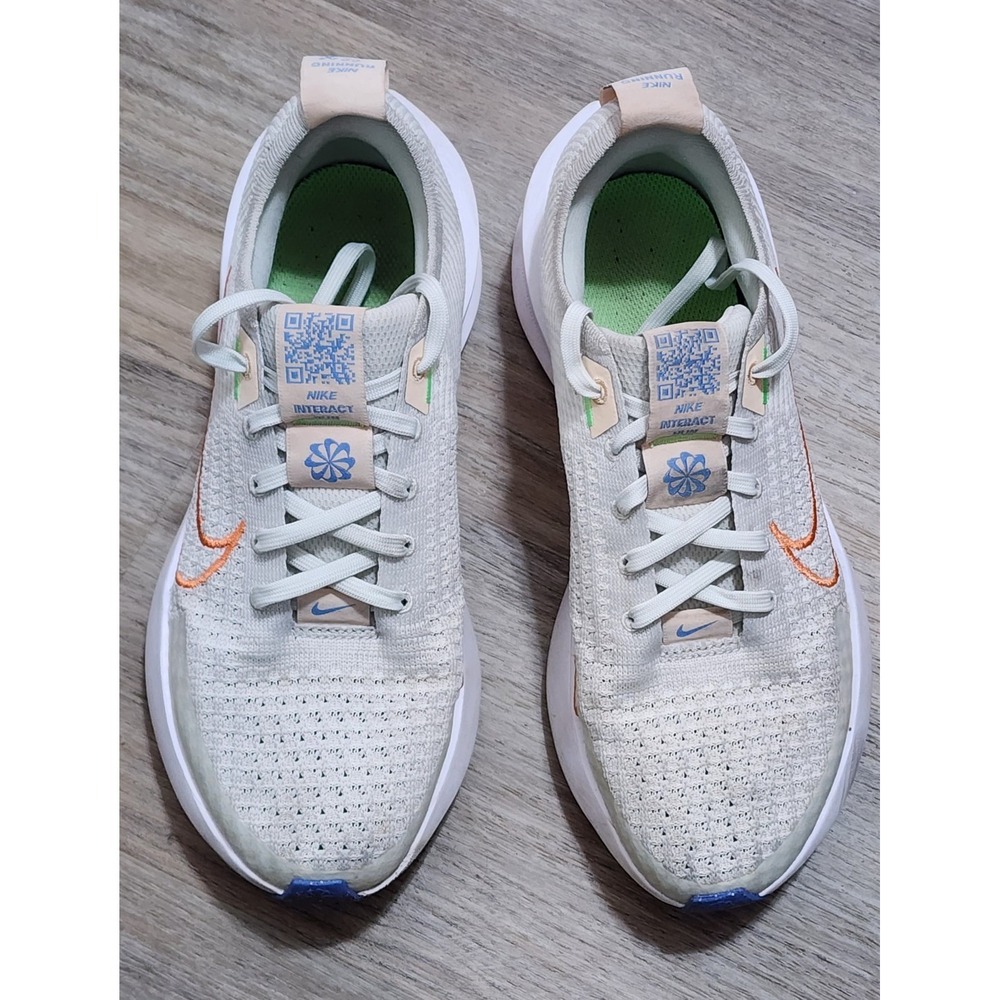 Nike Women's Interact Run Running Shoes Light Bone/ Mandarin FD2292-001 Size 7